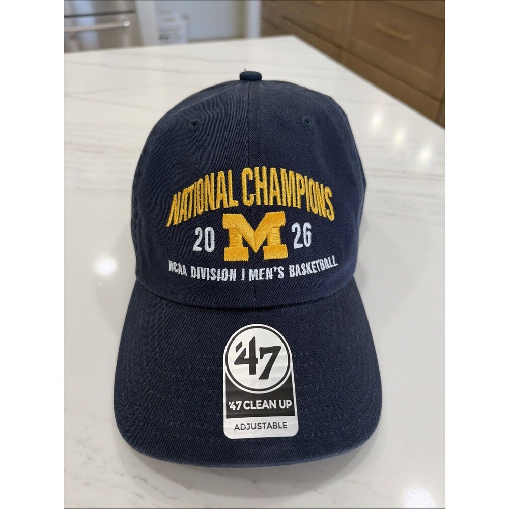 Michigan Wolverines National Championship 2026 47 Brand Black Hat NWT